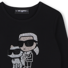 Long sleeve t-shirt KARL LAGERFELD KIDS 
                    GIRL