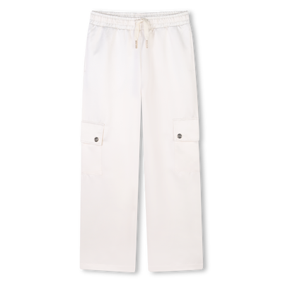 Satin multi-pocket trousers MICHAEL KORS GIRL