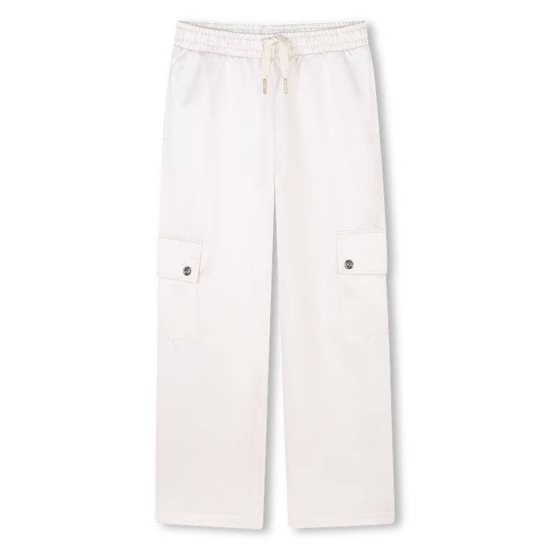 Satin multi-pocket trousers MICHAEL KORS 
                        GIRL