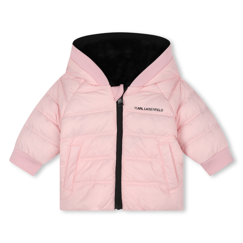 Karl lagerfeld pink coat store