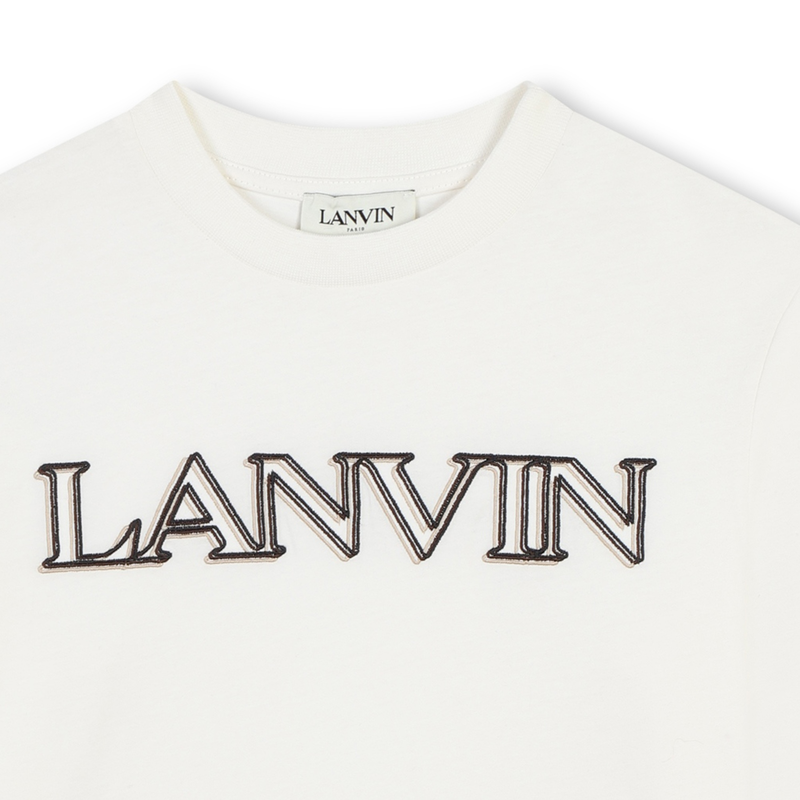 Embroidered Logo T-Shirt LANVIN 
                        BOY