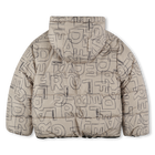 Reversible hooded down jacket KARL LAGERFELD KIDS 
                    BOY