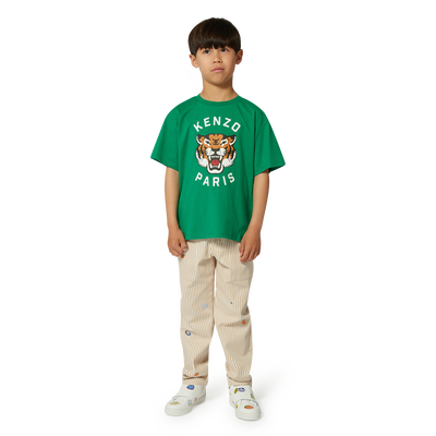 Printed cotton T-shirt KENZO KIDS BOY