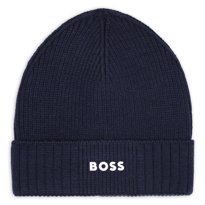 Knitted hat with logo BOSS BOY