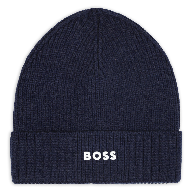 Knitted hat with logo BOSS 
                    BOY