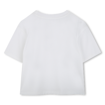 Cotton T-shirt with diamantés MARC JACOBS GIRL