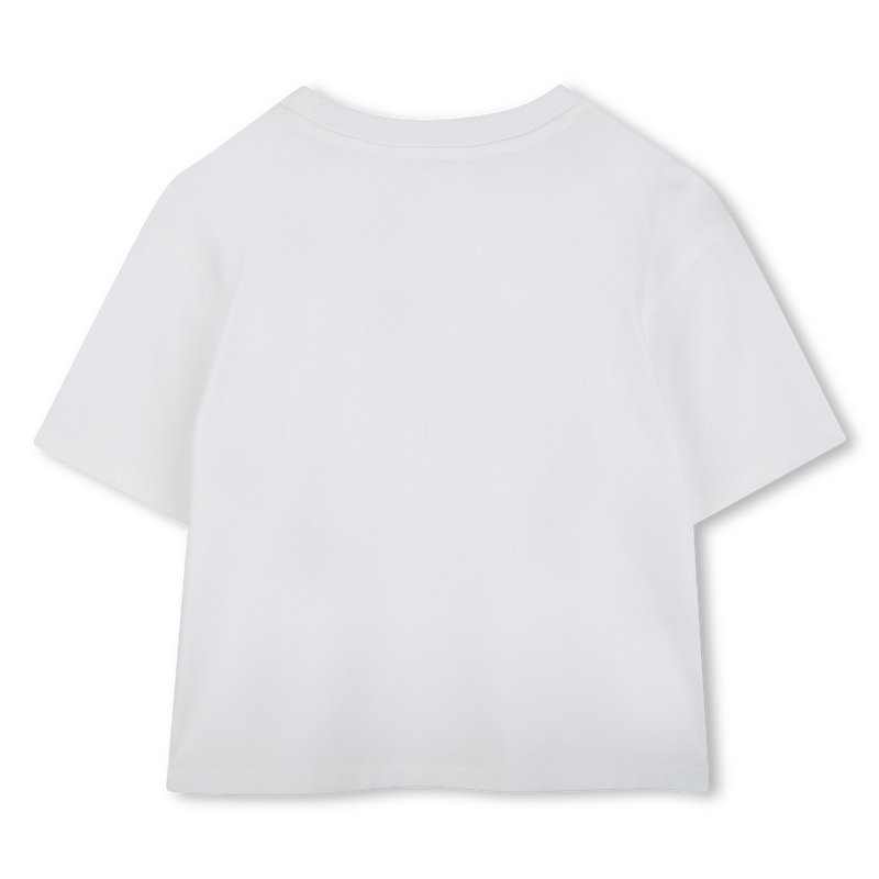 Cotton T-shirt with diamantés MARC JACOBS 
                    GIRL