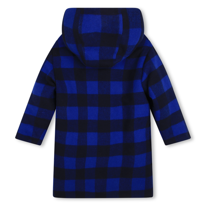 Hooded woollen coat KENZO KIDS 
                    GIRL