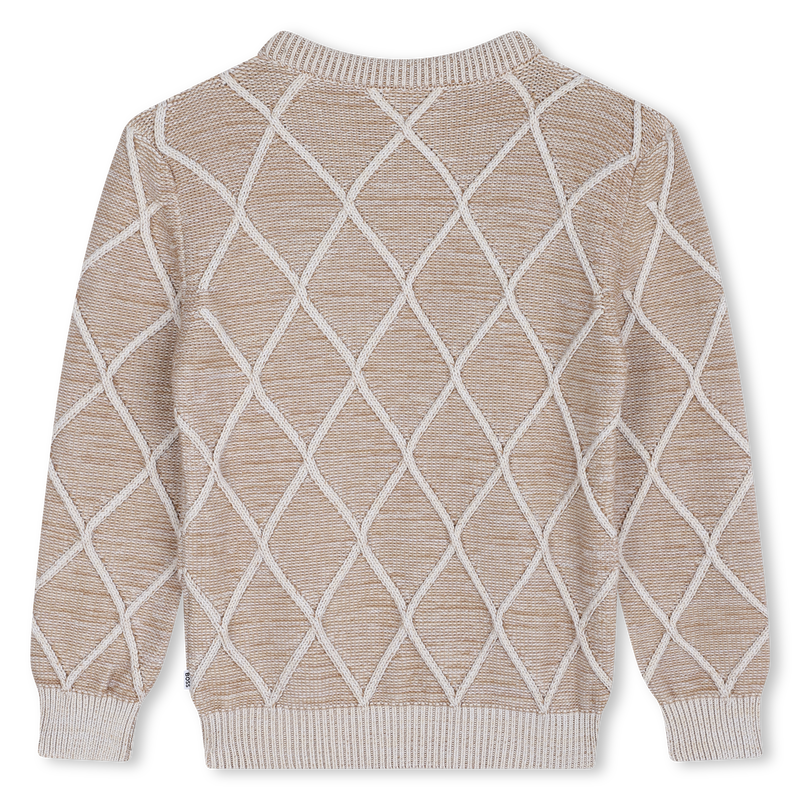 Round-Neck Cotton Sweater BOSS 
                    BOY