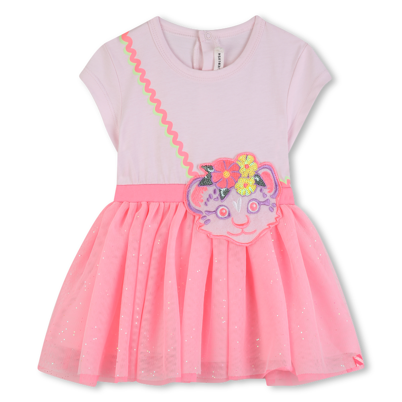 Bi-Material Dress BILLIEBLUSH 
                        GIRL