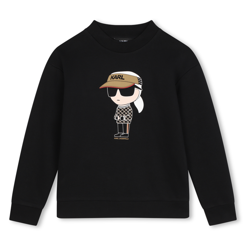 Fleece Sweatshirt KARL LAGERFELD KIDS 
                        BOY