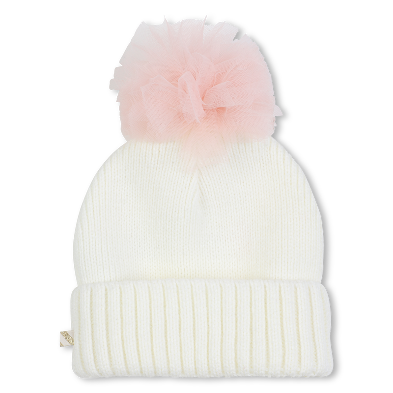 Knitted hat with pompom BILLIEBLUSH 
                        GIRL