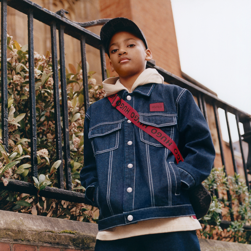 Hooded Denim Jacket HUGO 
                    BOY
