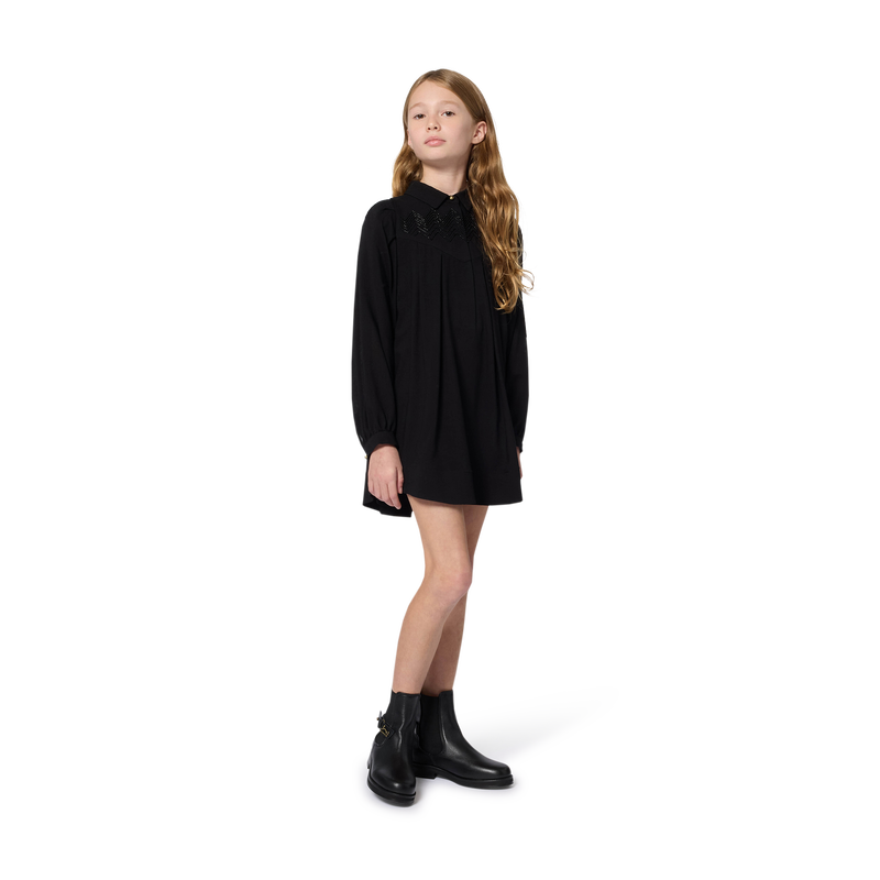 Embroidered print dress LANVIN 
                        GIRL