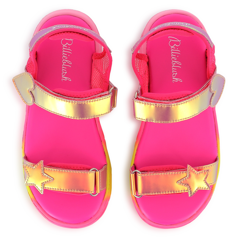 Bi-material sandals