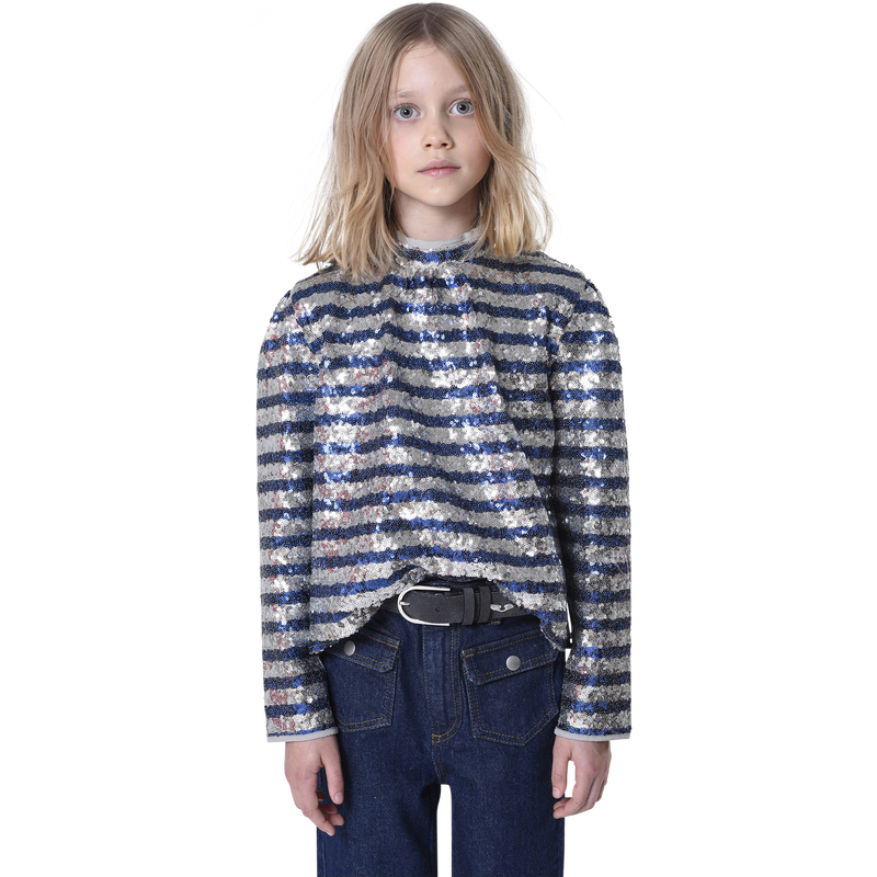 Sequined striped blouse ZADIG & VOLTAIRE 
                    GIRL