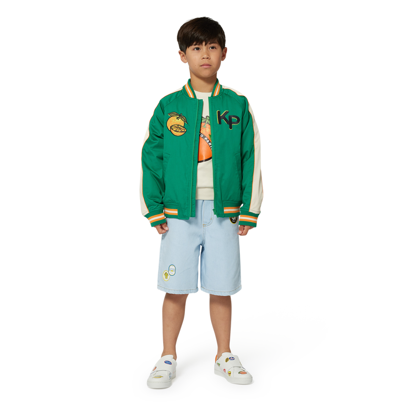 Embroidered Bermuda shorts KENZO KIDS 
                        BOY