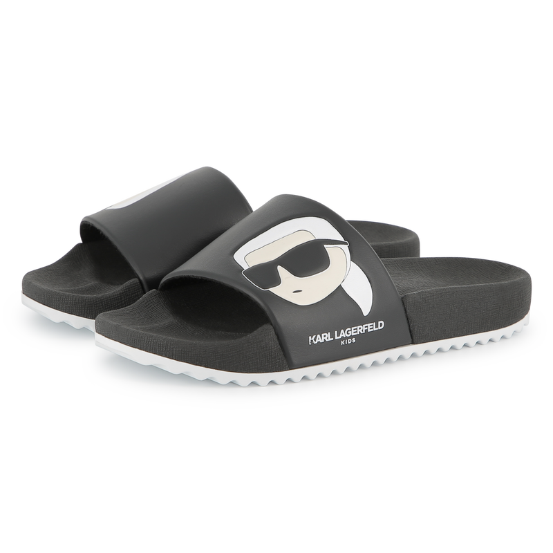 Sliders with design KARL LAGERFELD KIDS 
                        BOY