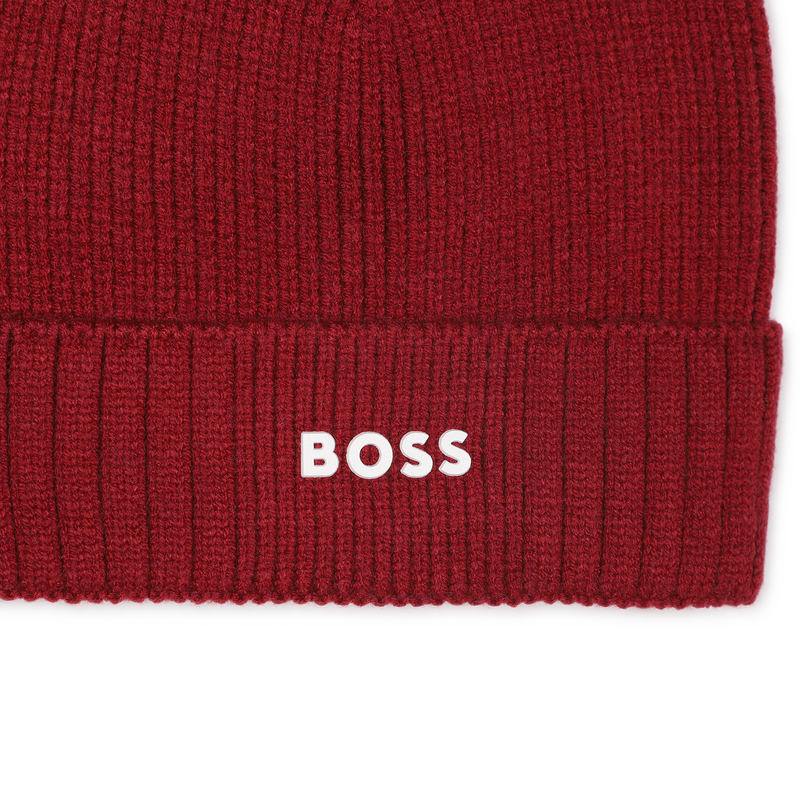 Knitted hat with logo BOSS 
                        BOY