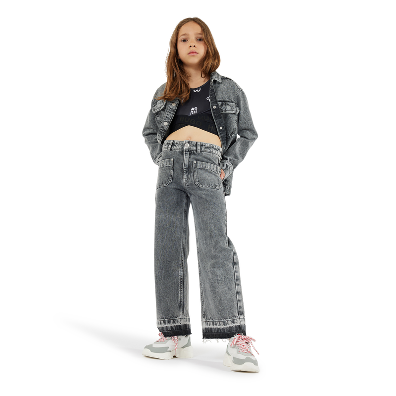 Sports crop top HUGO 
                    GIRL