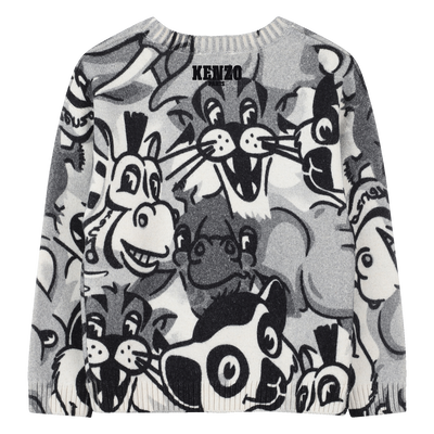 Knit sweater with round neck KENZO KIDS UNISEX