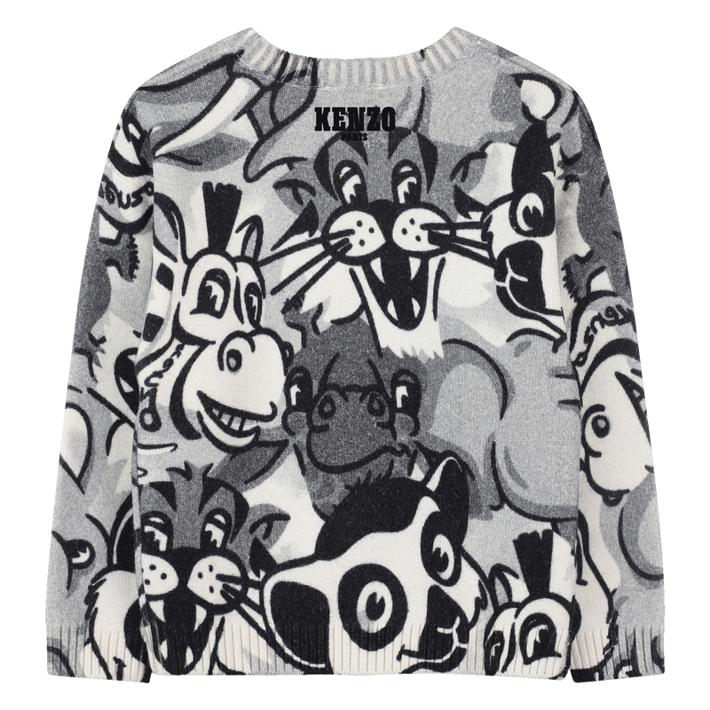 Knit sweater with round neck KENZO KIDS 
                    UNISEX