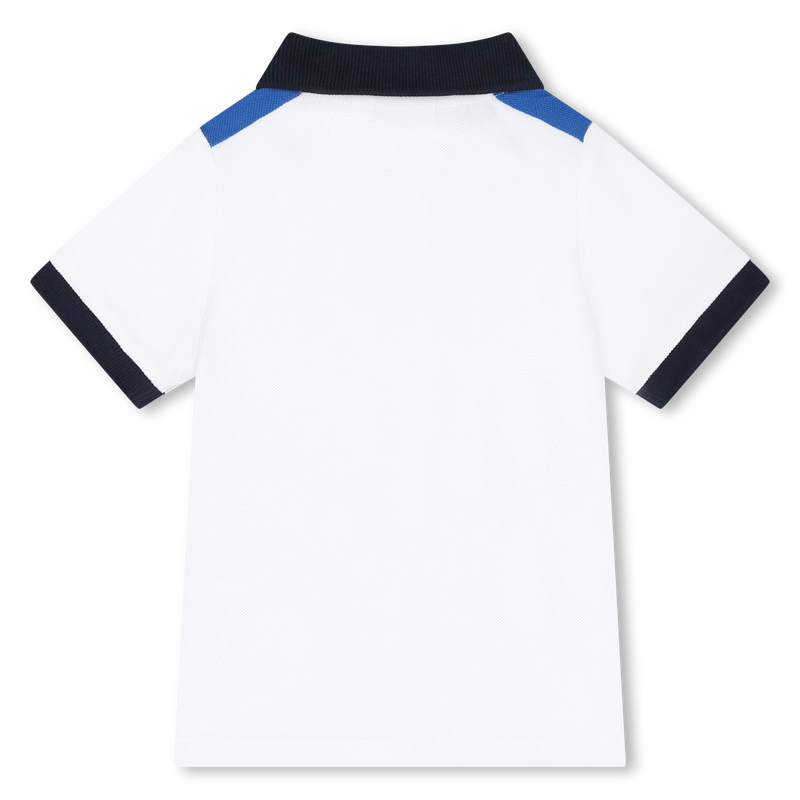 Cotton piqué polo with logo BOSS 
                    BOY