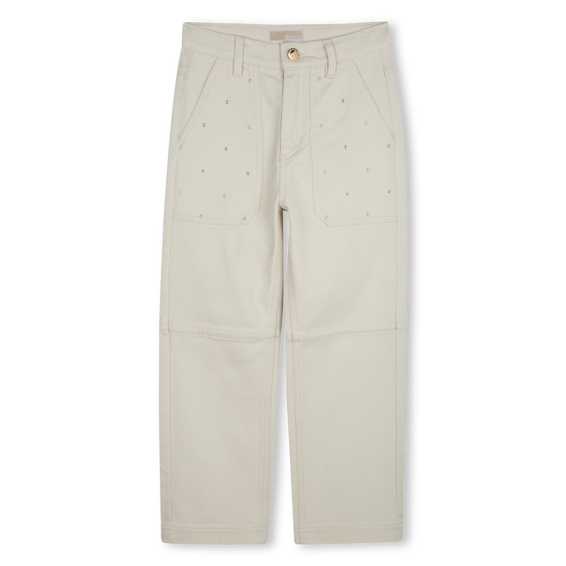Trousers with adjustable waist MICHAEL KORS 
                        GIRL