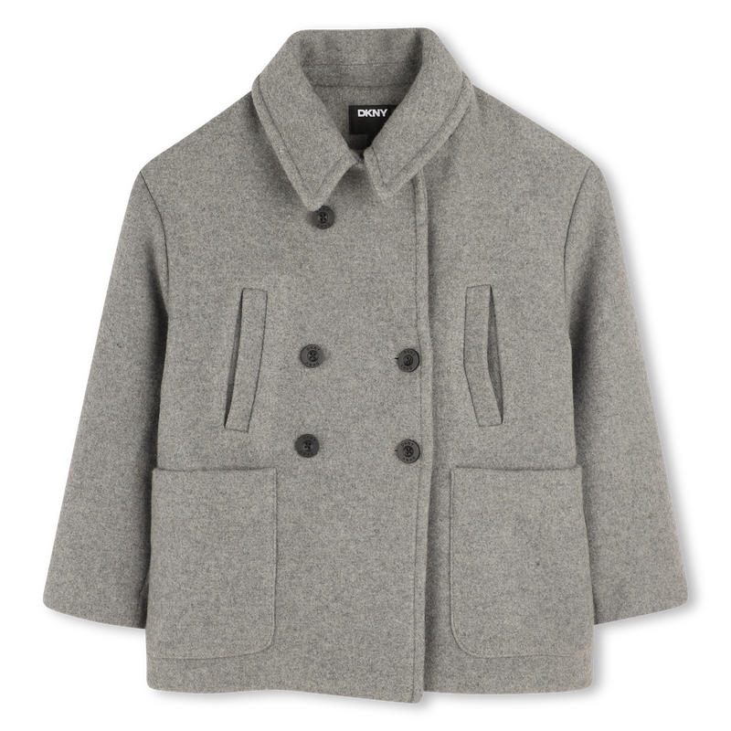 Wool cloth coat DKNY 
                        GIRL