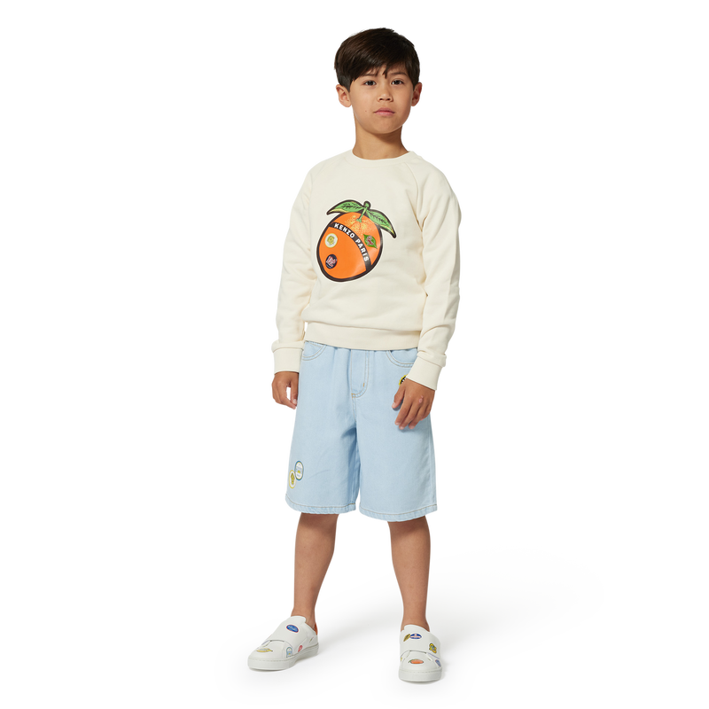 Embroidered Bermuda shorts KENZO KIDS 
                        BOY