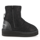 Sequined textile ankle boot KARL LAGERFELD KIDS 
                    GIRL