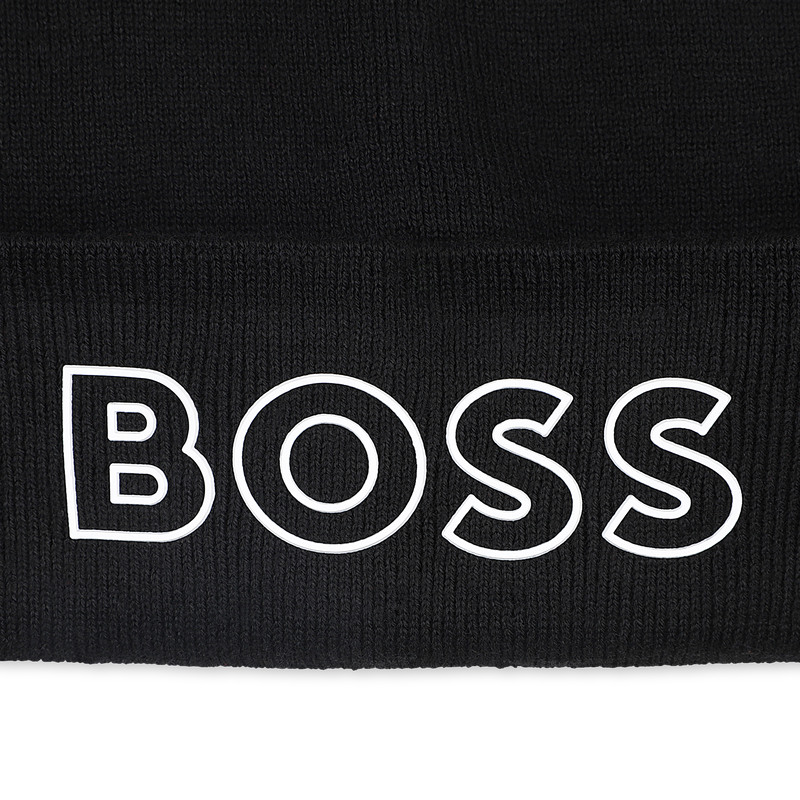Knitted hat with logo BOSS 
                    BOY