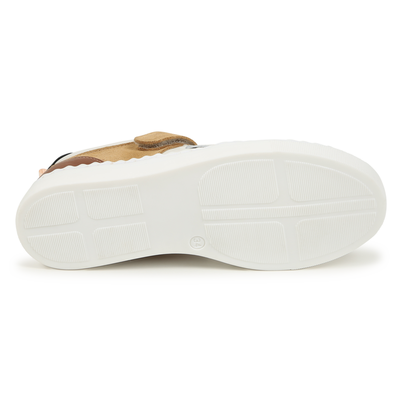 Leather Lace-Up Sneakers CHLOE 
                    GIRL