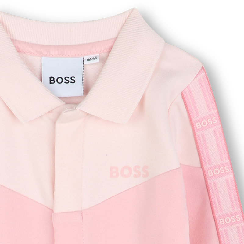 Polo-neck paneled pajamas BOSS 
                        GIRL