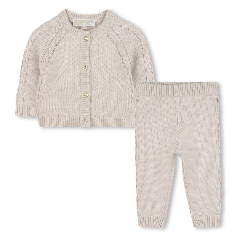 Knitted cardigan and pants set MICHAEL KORS 
                    GIRL