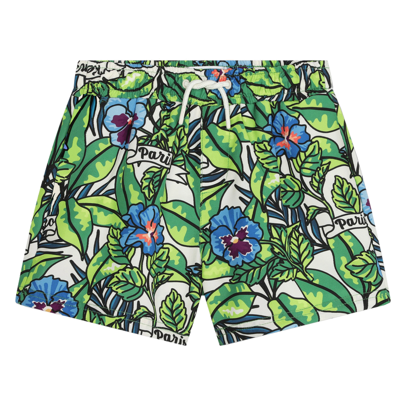 Floral swim trunks KENZO KIDS 
                    BOY