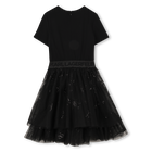Bi-Material Dress KARL LAGERFELD KIDS 
                    GIRL