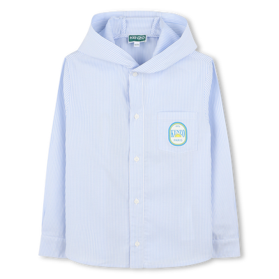 Printed hooded shirt KENZO KIDS BOY