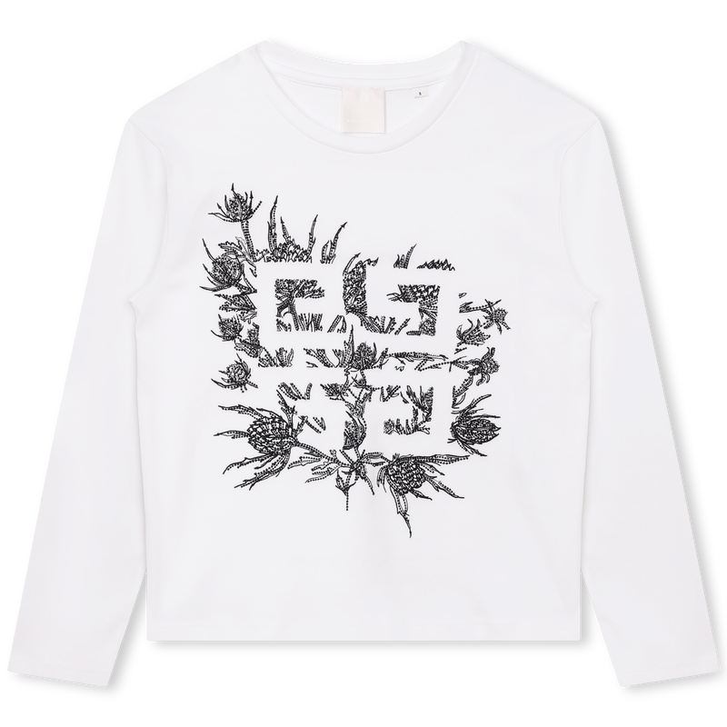 T-shirt with embroidery GIVENCHY 
                    GIRL