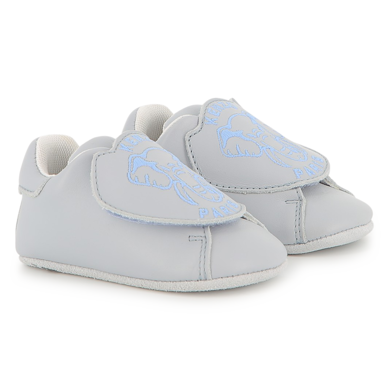 Baby booties in cowhide leather KENZO KIDS 
                    UNISEX