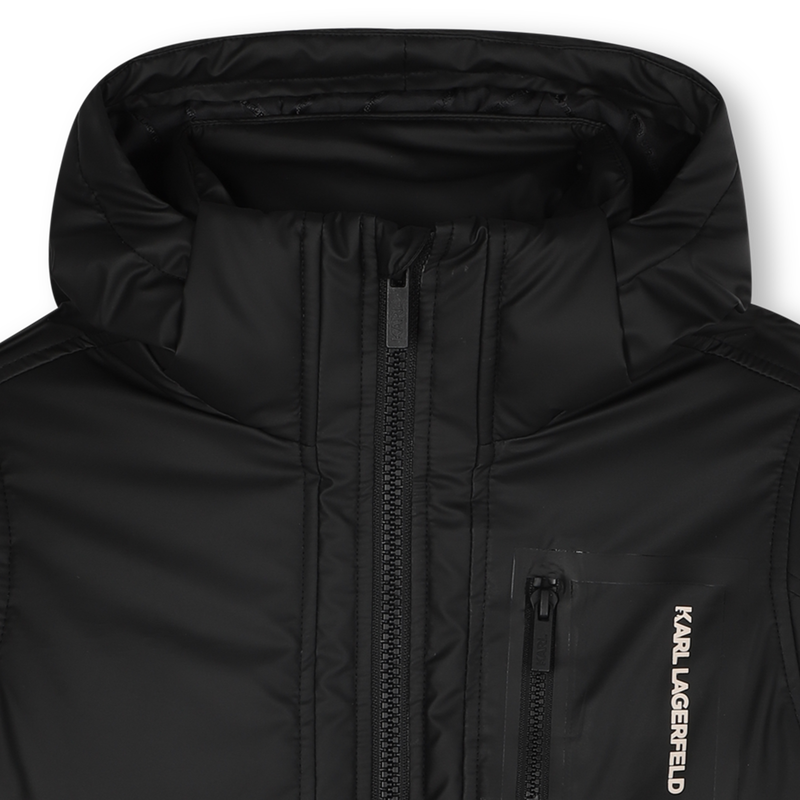 Hooded parka KARL LAGERFELD KIDS 
                    BOY