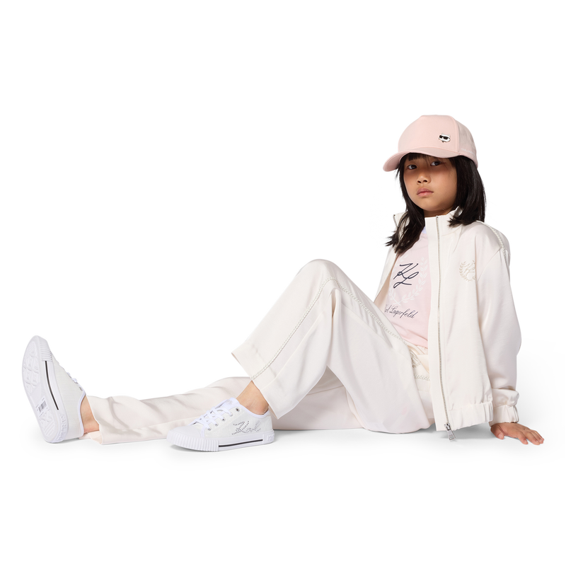 Satin Lounge Pants KARL LAGERFELD KIDS 
                        GIRL