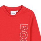Cotton Long-Sleeve BOSS 
                    BOY