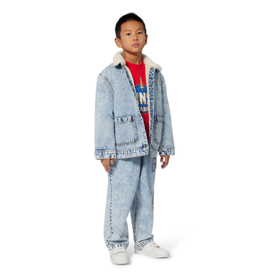 Reversible jacket with snaps KENZO KIDS BOY