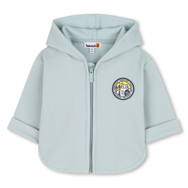 Ribbed hooded cardigan TIMBERLAND 
                        BOY