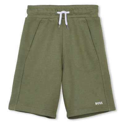 Plain fleece Bermuda shorts BOSS BOY