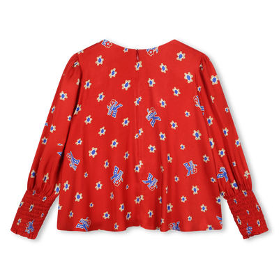 Flowy Printed Blouse KENZO KIDS GIRL