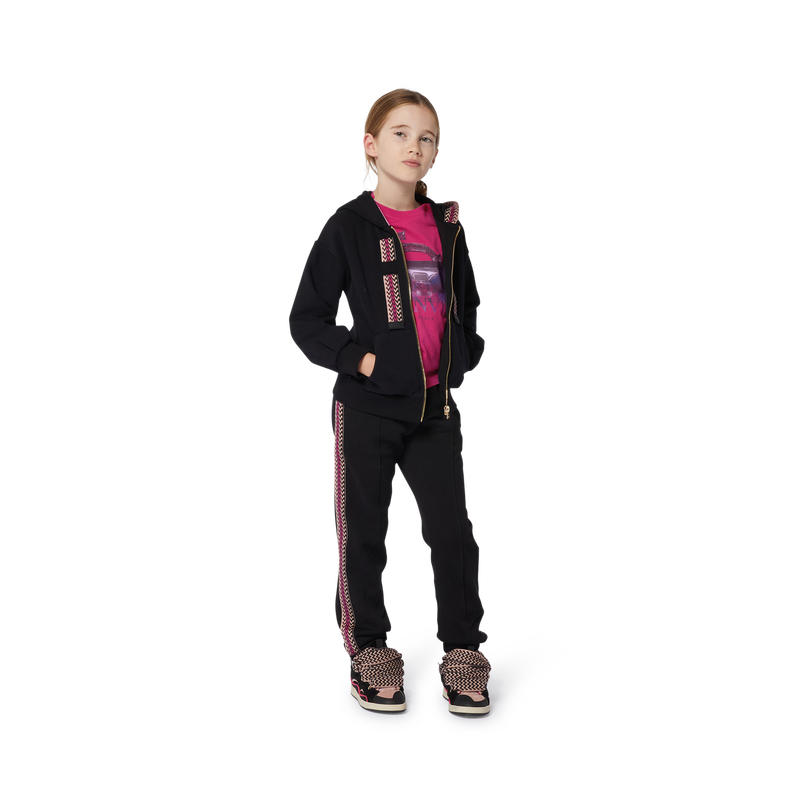 キッズ用トップス Lanvin Sweatshirt LANVIN Embroidered Zip-Up Sweatshirt for GIRL | Kids around