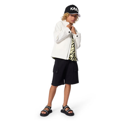 Elasticated Waist Bermudas KARL LAGERFELD KIDS BOY