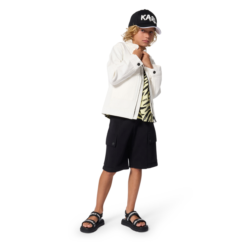 Elasticated Waist Bermudas KARL LAGERFELD KIDS 
                        BOY